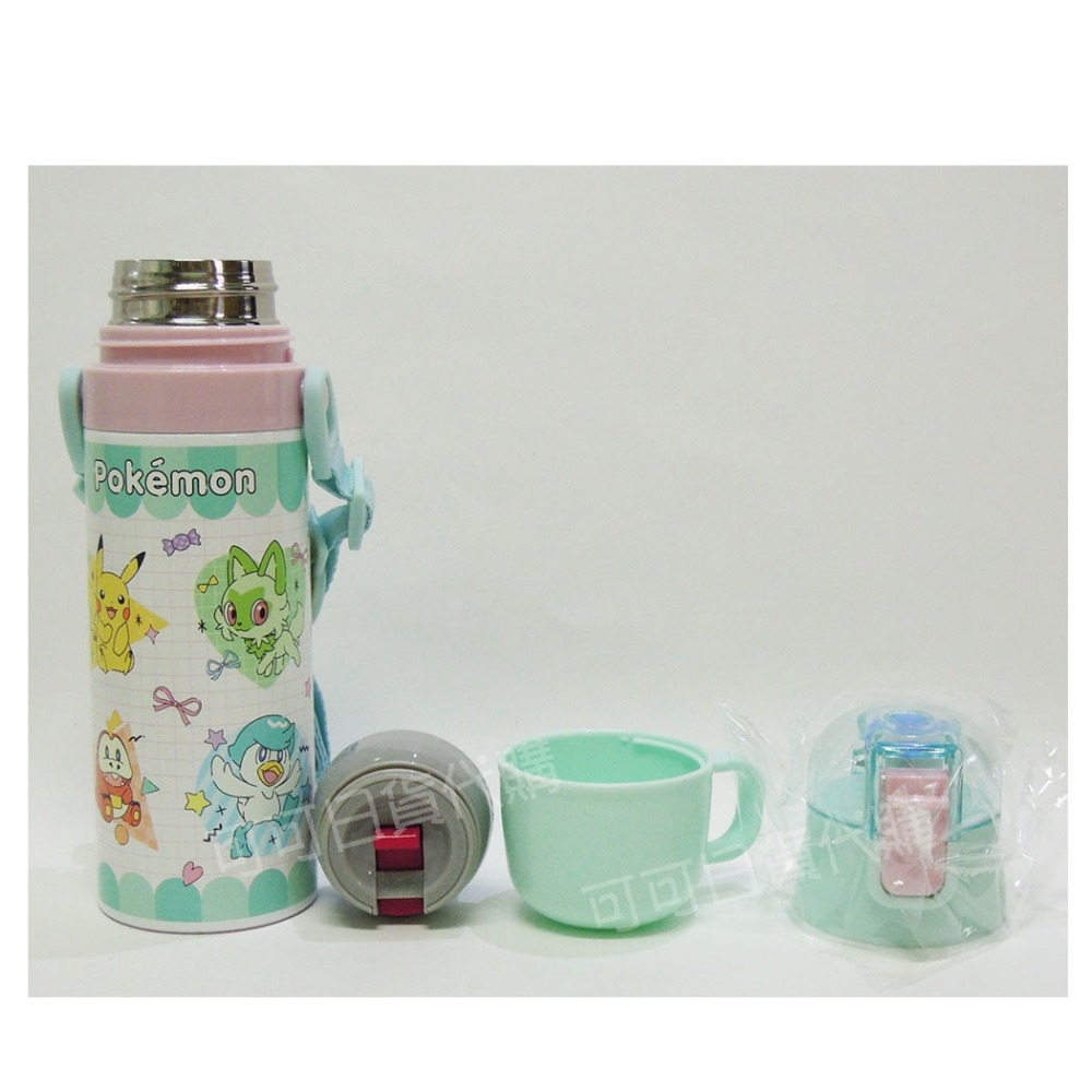 【可可日貨】日本 skater 超輕量 兩用式 不鏽鋼保冷 保溫杯 ( 寶可夢) 470ML SKDC4 皮卡丘 水壺-細節圖3