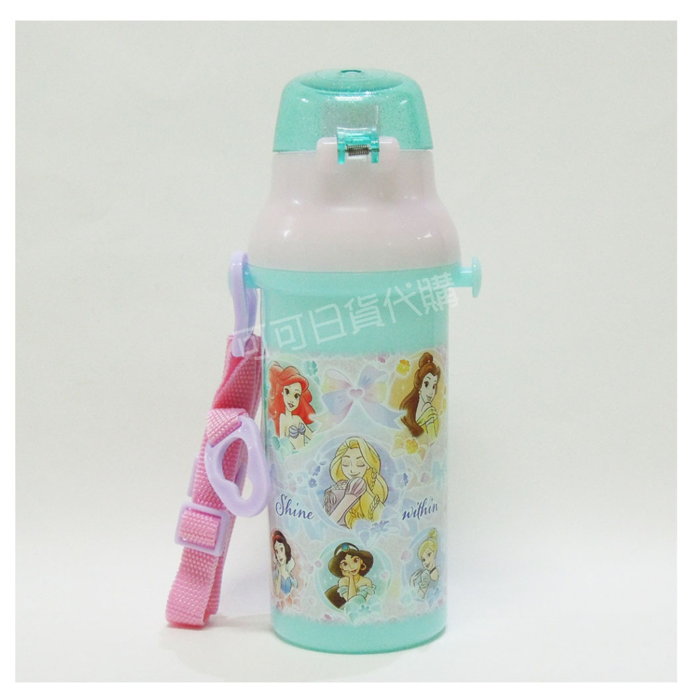 【可可日貨】❤️日本製 skater 彈蓋式 直飲 水壺 ( 公主系列) 480ML PSB5SANAG 水壺 迪士尼-細節圖2
