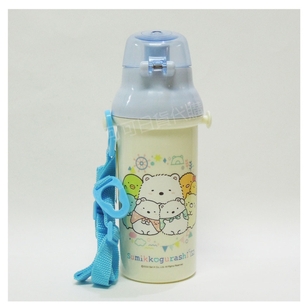 【可可日貨】日本製 skater 彈蓋式 直飲 水壺 ( 角落小夥伴) 480ML PSB5SANAG 水壺 角落生物-細節圖2