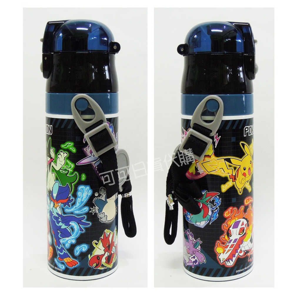 【可可日貨】日本 skater 超輕量 不鏽鋼 直飲式 保冷瓶 ( 寶可夢) 470ML SDC4 水壺 皮卡丘-細節圖2