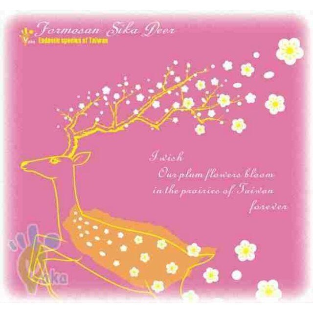 特有種系列 - 梅花鹿 圓領 長版 腰身 純棉 T恤 ( T 鹿 粉紅 保育類 動物 墾丁 )-細節圖2