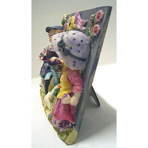 藝術陶瓷相框 男孩與女孩 3*5吋-細節圖2