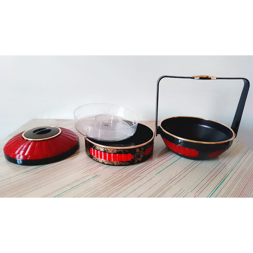 結婚用品 過年 喜慶 雙層糖果籃 謝籃-細節圖3