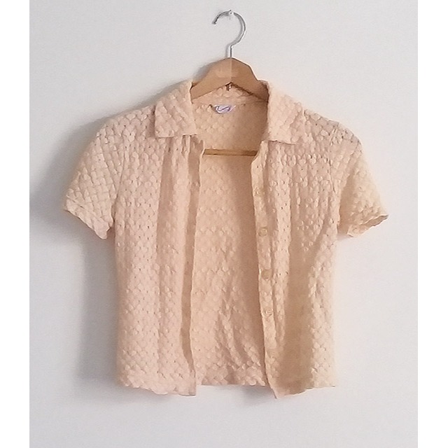 女性春裝 淡橙色兩件組連身裙套裝-細節圖2