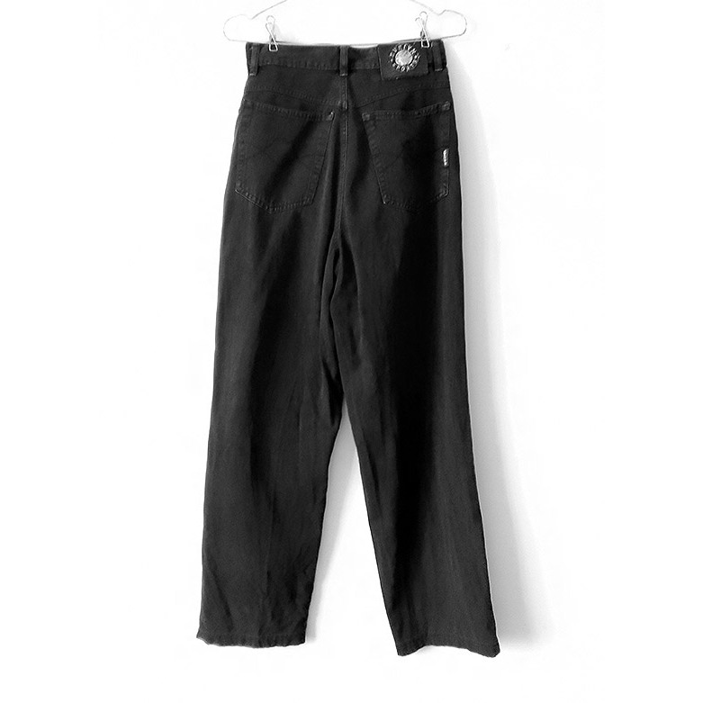 黑色直筒牛仔褲 EVEIYN SPORTS-細節圖2