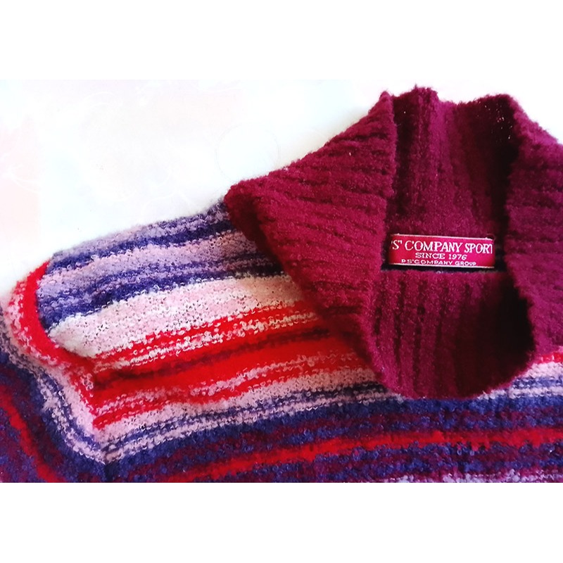 暖色 條紋衣 毛線衣 針織-細節圖2