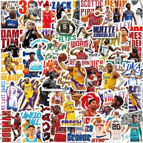 NBA球星卡通貼紙