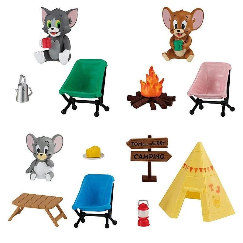 【現貨】日版 BANDAI《 湯姆貓與傑利鼠 露營公仔 》一套四款(無蛋殼) 造型公仔 扭蛋 轉蛋 模型 盒玩 玩具-細節圖2