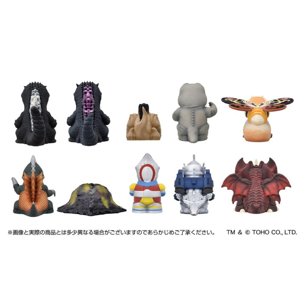 【現貨】轉蛋 扭蛋 日本 ENSKY 盒玩 哥吉拉 ゴジラ 軟膠指偶  P2  手指玩偶 全10種 中盒10入-細節圖4