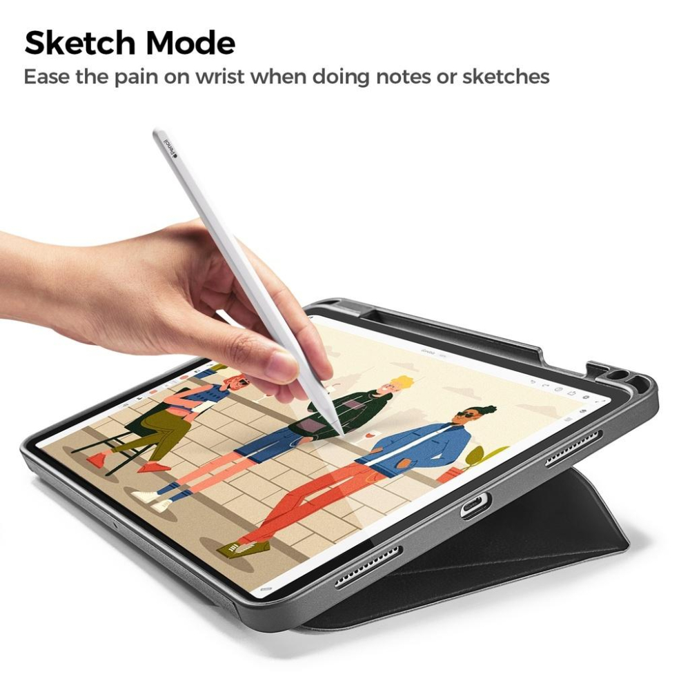 【現貨】Tomtoc iPad 多角度折疊平板 保護套 黑 保護殼-細節圖5