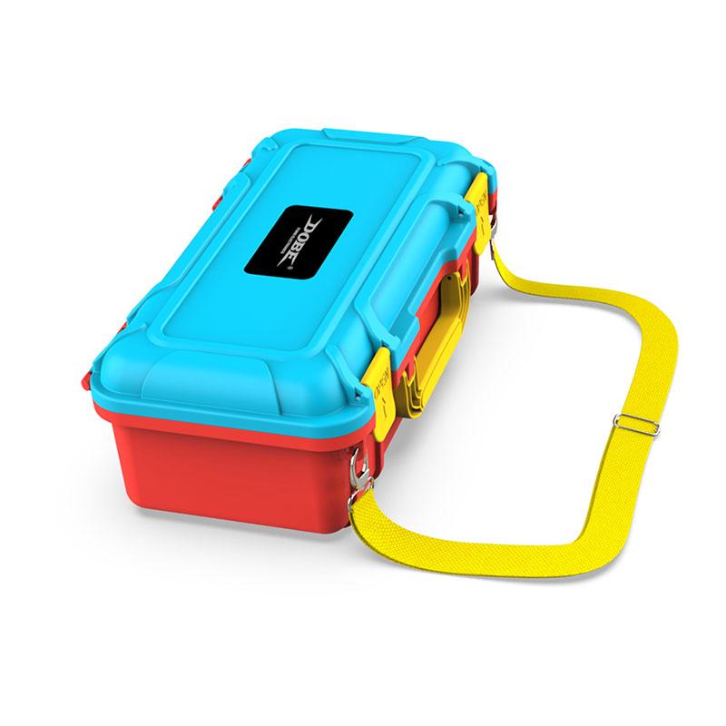 【現貨】DOBE Switch OLED 主機收納箱 紅藍色 NS 防撞箱 附肩背帶 主機箱 內部海綿-細節圖4