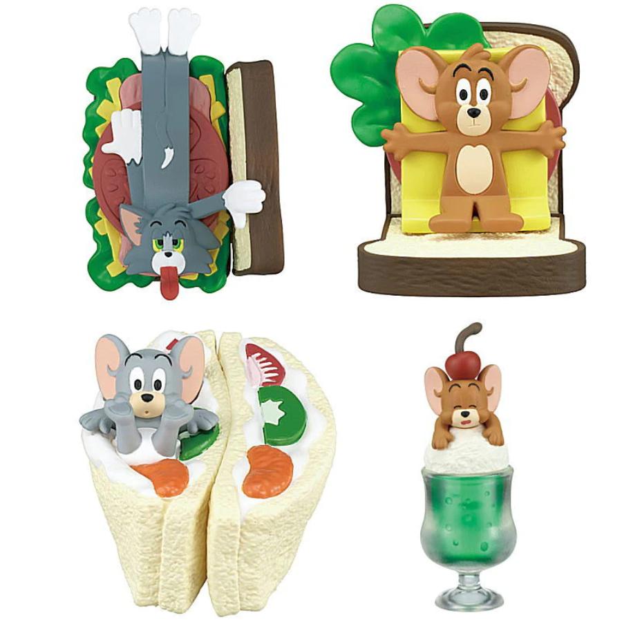 【現貨】轉蛋 扭蛋 日本 TAKARATOMY 湯姆貓與傑利鼠 美食公仔 TOM and JERRY  全套4款-細節圖2