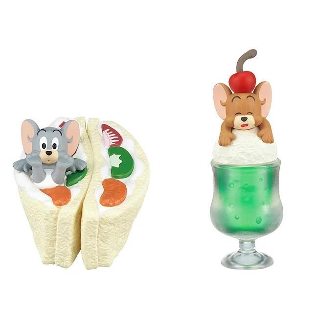 【現貨】轉蛋 扭蛋 日本 TAKARATOMY 湯姆貓與傑利鼠 美食公仔 TOM and JERRY  全套4款-細節圖4