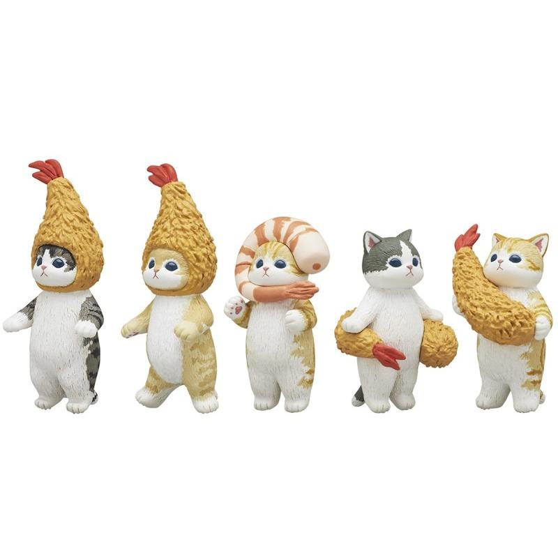 【現貨】KITAN 轉蛋 扭蛋 mofusand炸蝦貓公仔 炸蝦 貓咪 扮裝 變身 全5款-細節圖2