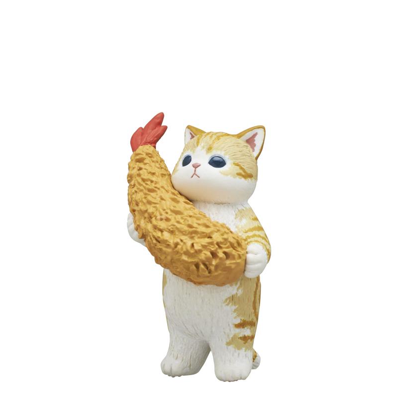 【現貨】KITAN 轉蛋 扭蛋 mofusand炸蝦貓公仔 炸蝦 貓咪 扮裝 變身 全5款-細節圖5