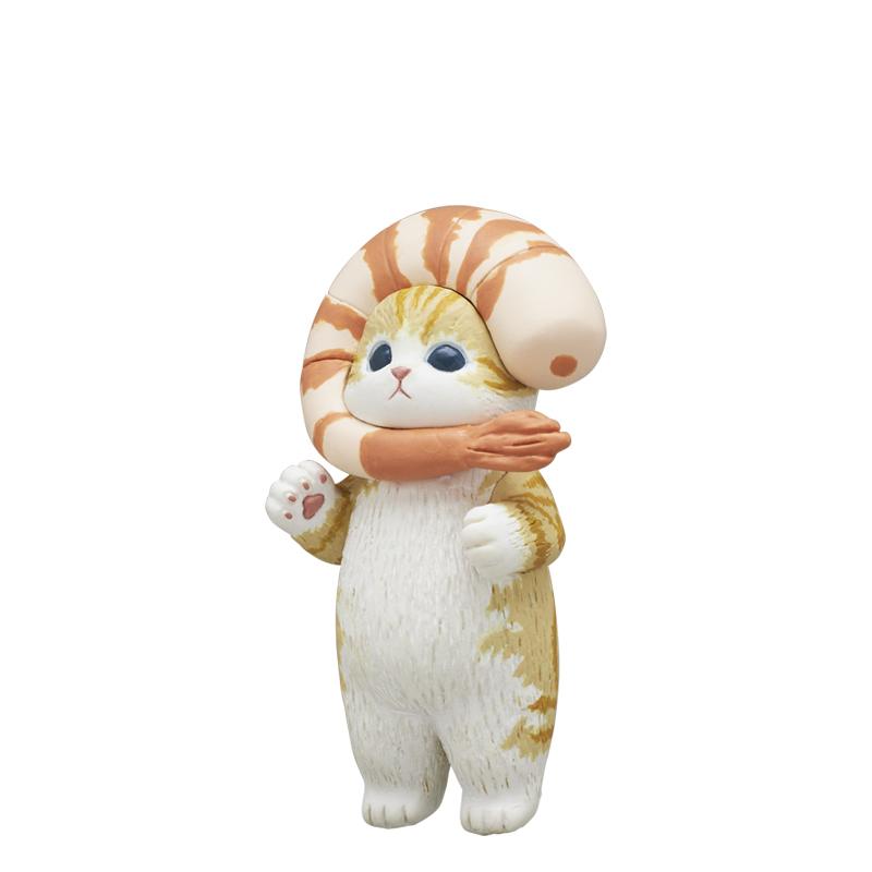 【現貨】KITAN 轉蛋 扭蛋 mofusand炸蝦貓公仔 炸蝦 貓咪 扮裝 變身 全5款-細節圖6