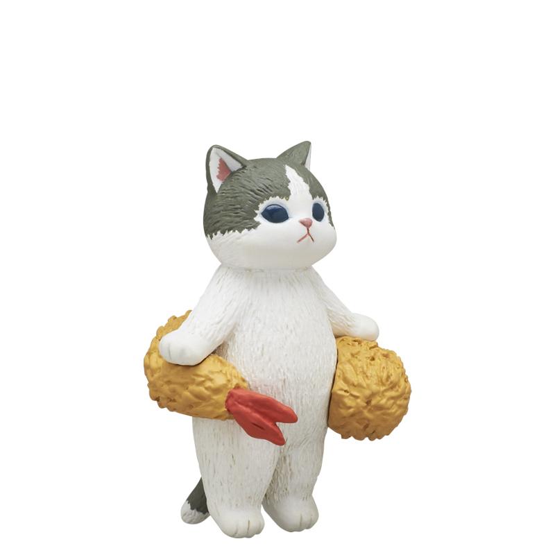 【現貨】KITAN 轉蛋 扭蛋 mofusand炸蝦貓公仔 炸蝦 貓咪 扮裝 變身 全5款-細節圖7