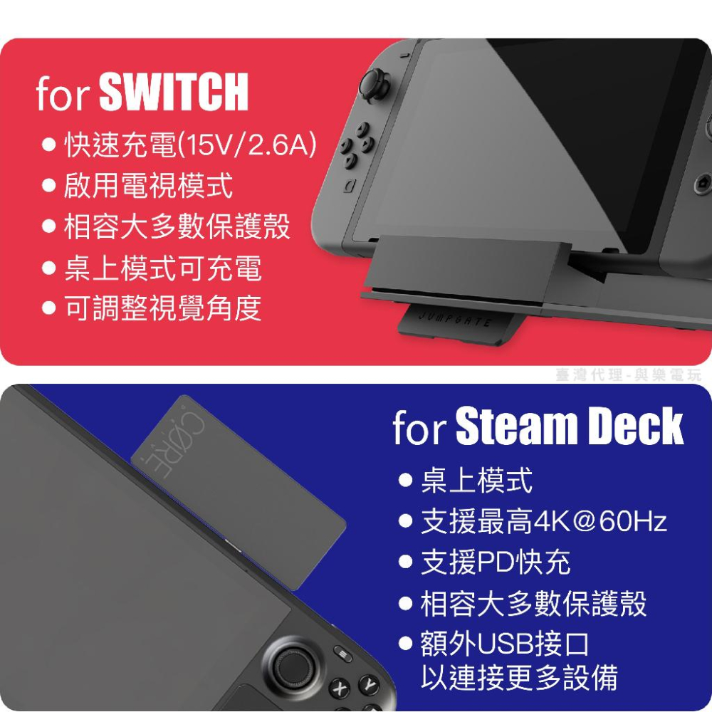 【現貨】Skull & Co. 任天堂 SWITCH 多功能便攜底座 適用SWITHC/OLED/智慧型裝置-細節圖5