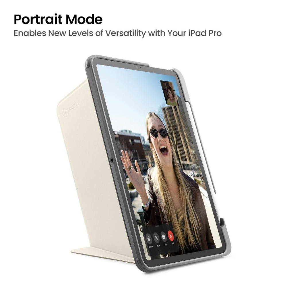 【現貨】Tomtoc iPad 多角度折疊平板 保護套 白 保護殼-細節圖6