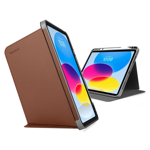 【現貨】Tomtoc iPad 多角度折疊平板 保護套 焦糖 保護殼，適用於10.9吋第10代新款