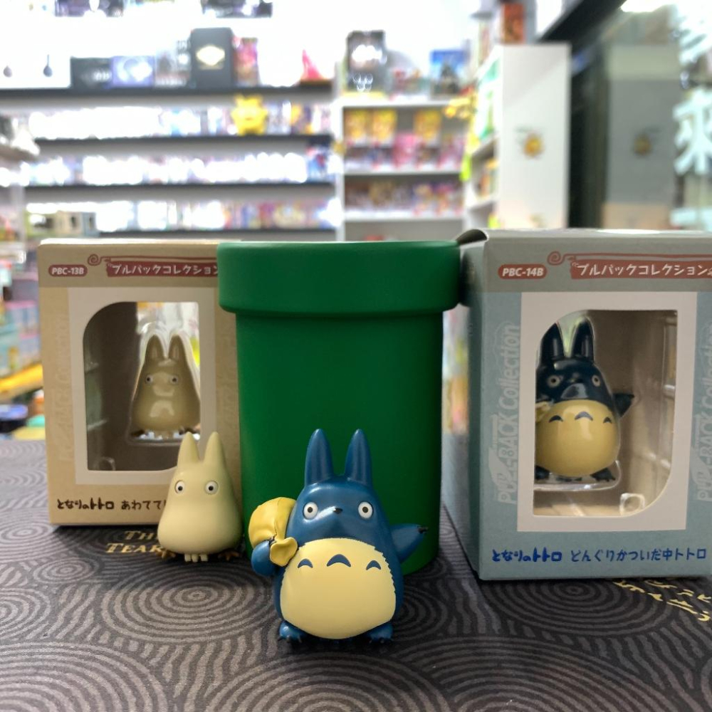 【現貨】日本 宮崎駿 吉卜力《 扛橡子的龍貓 》  龍貓 豆豆龍 迴力車 玩具 擺飾 龍貓公車-細節圖2