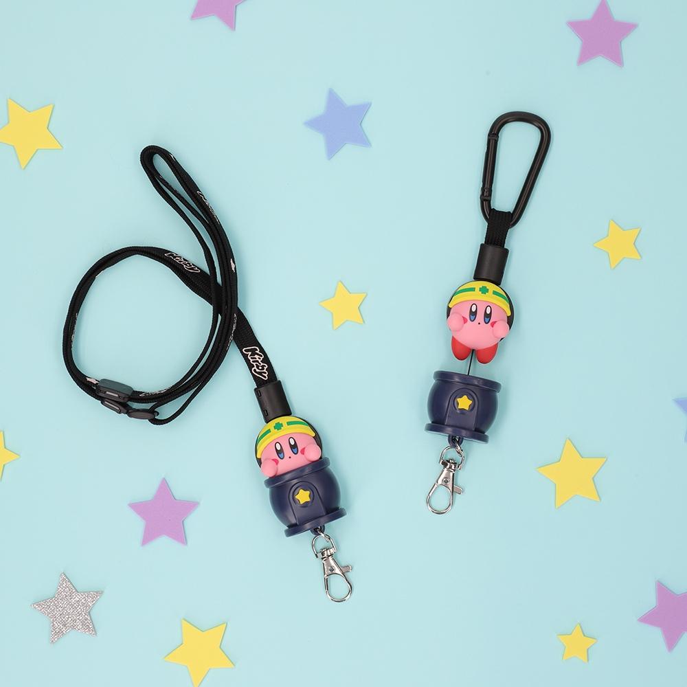 【現貨】日本 星之卡比 Kirby 伸縮吊繩 掛繩 任天堂 Nintendo switch  鑰匙圈 工作證 證件套-細節圖2
