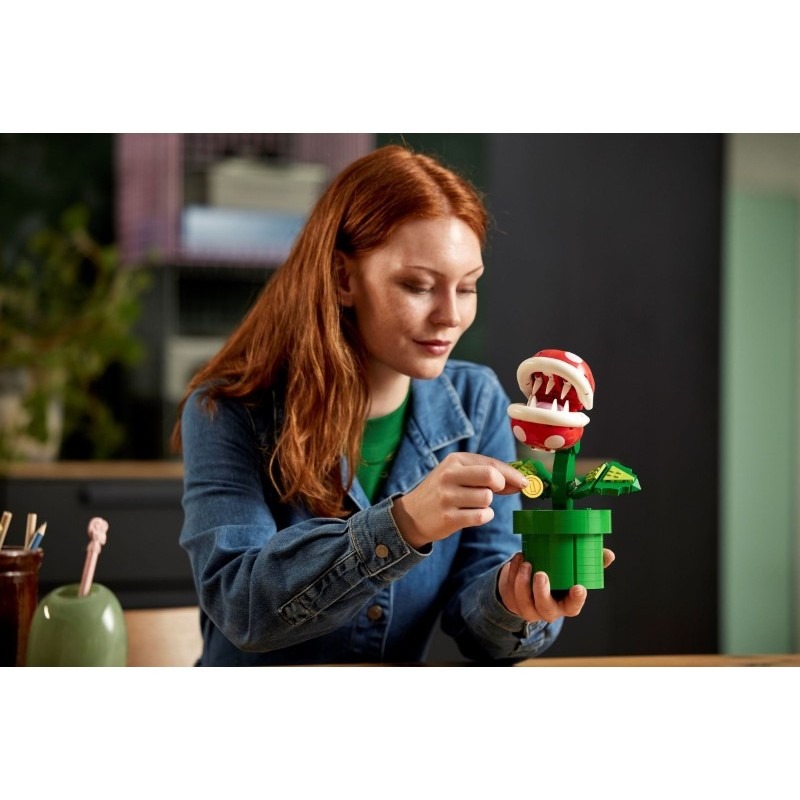 【現貨】LEGO 樂高 超級瑪利歐系列 71426 食人花 吞食花 玩具 公仔-細節圖8