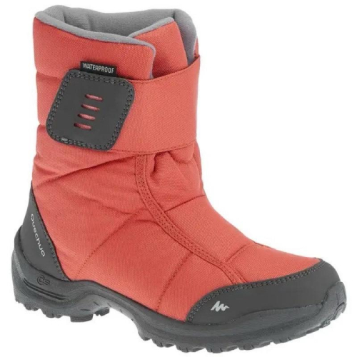 迪卡儂 兒童款 -10°C 高筒保暖雪地健行雪靴 31 碼 紅色 二手貨 可自取