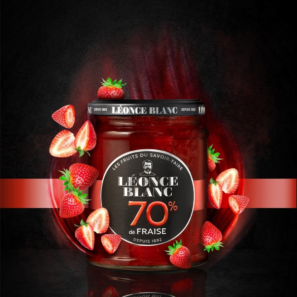 法國LEONCE BLANC 70%草莓果肉果醬
