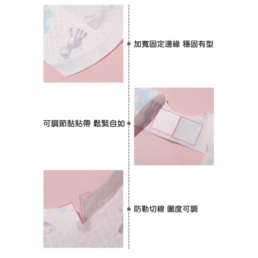 現貨！一次性免洗圍兜 獨立包裝 圖案隨機 拋棄式圍兜 免洗圍兜 外出圍兜-細節圖6