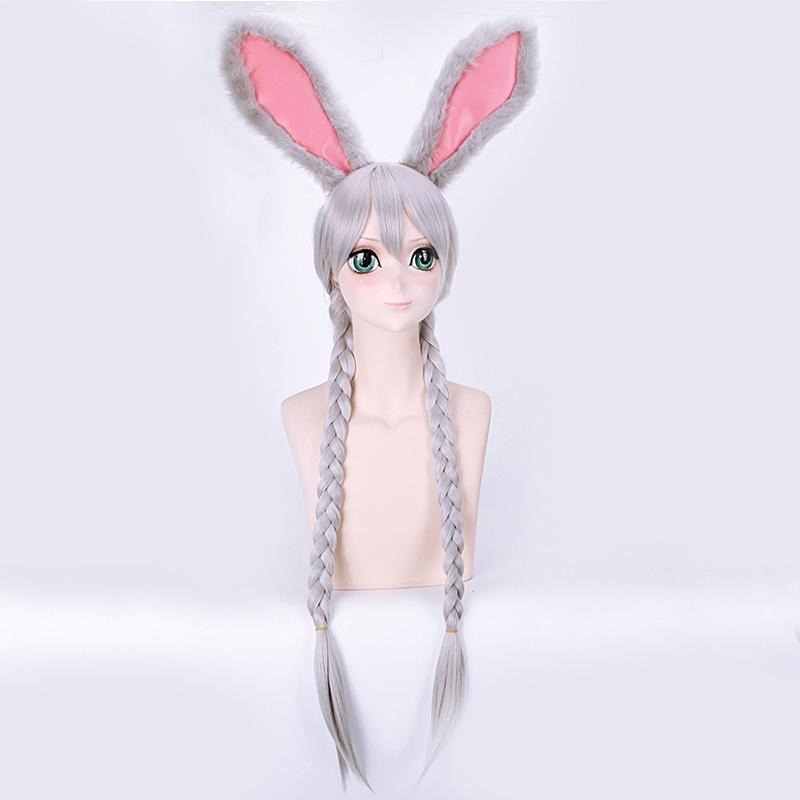 【動漫研習社】瘋狂動物城 兔子朱迪judy兔子擬人cos假髮-細節圖2