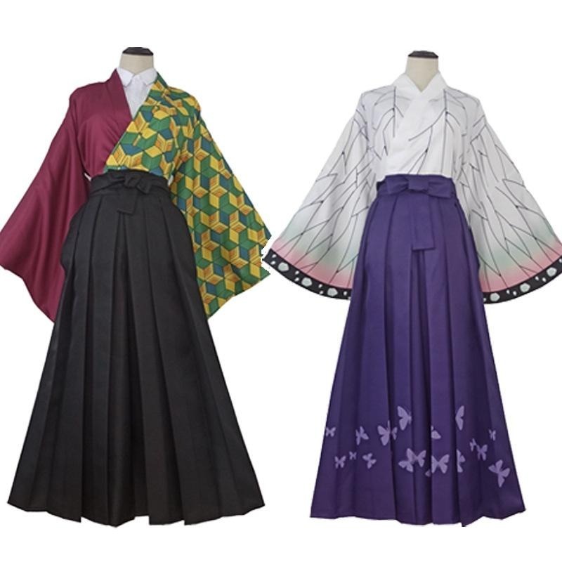 【動漫研習社】鬼滅之刃cos服炭治郎蝴蝶忍祢豆子富岡義勇甘露寺蜜璃和服套裝-細節圖3