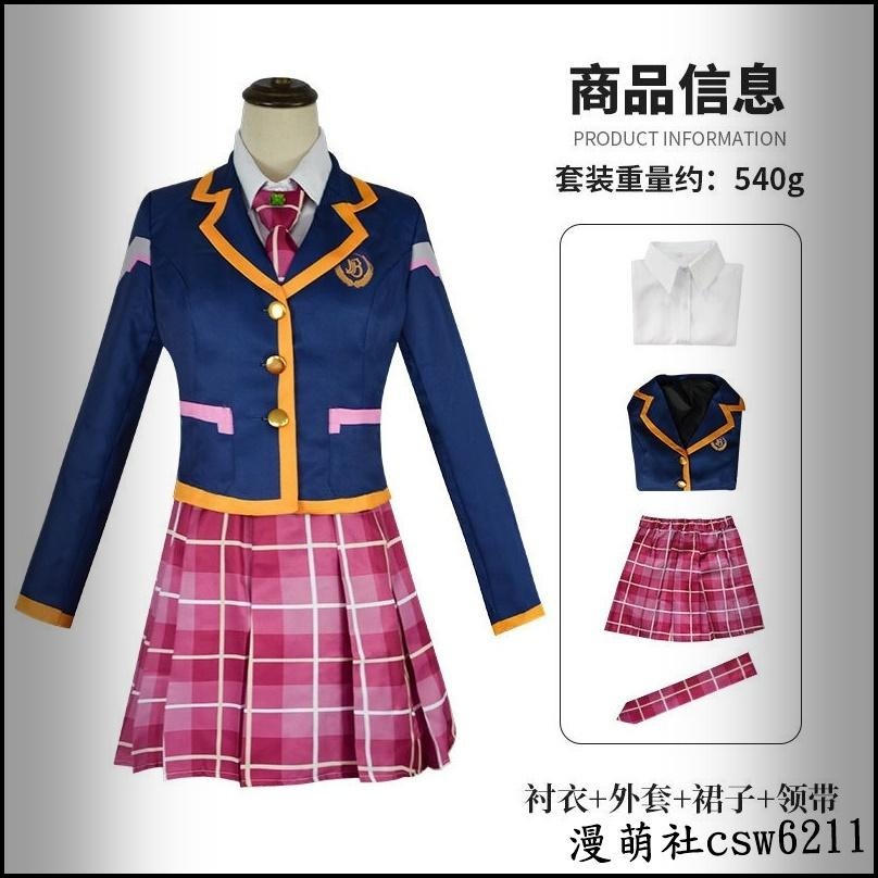 【動漫研習社】守望先鋒三週年DVa 青春校園造型宋哈娜cos服裝週年慶角色扮演-細節圖2