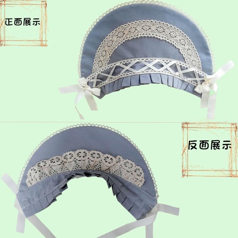 【動漫研習社】可愛古典lolita洛麗塔蕾絲蝴蝶結洛芙德bb帽手作bnt發帽-細節圖3