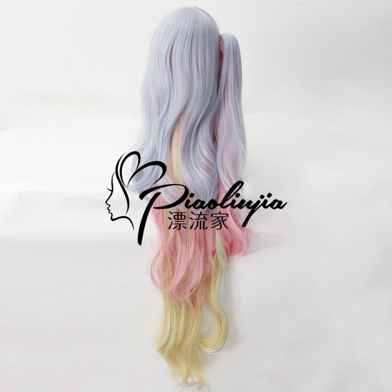 【動漫研習社遊戲人生no game no life 空(そら)漸變COS假髮/彩虹/白Shiro/白しろ漸變色cos假髮-細節圖7