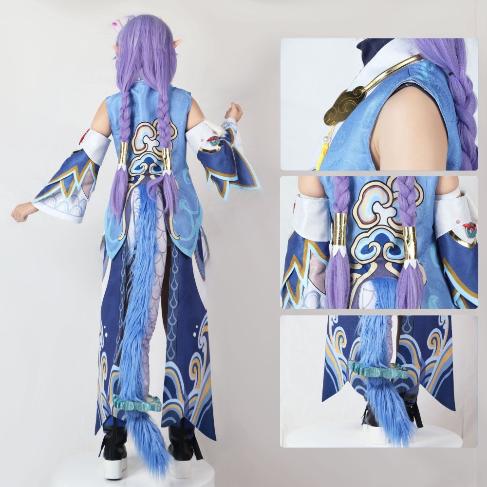 【動漫研習社】崩壞星穹鐵道白露cos服動漫遊戲女裝套裝素裳cosplay服-細節圖2