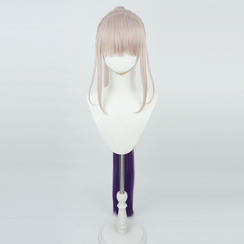 【動漫研習社】無期迷途白逸cos假髮搭配虎口夾110cm漸變長馬尾-細節圖5