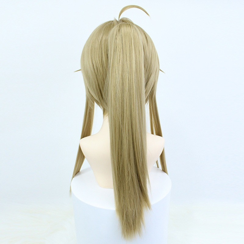 【動漫研習社】崩壞星穹鐵道彥卿cos假髮模擬頭皮虎口夾馬尾假髮-細節圖5