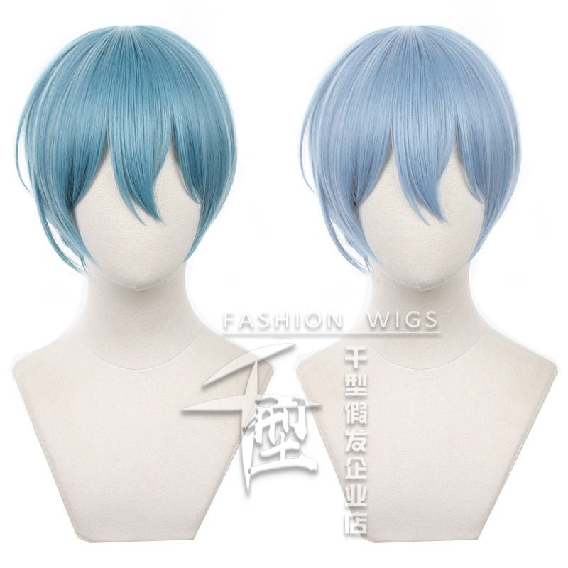 【動漫研習社】藍色監獄冰織羊cos假髮頭皮款短髮兩色可選-細節圖2