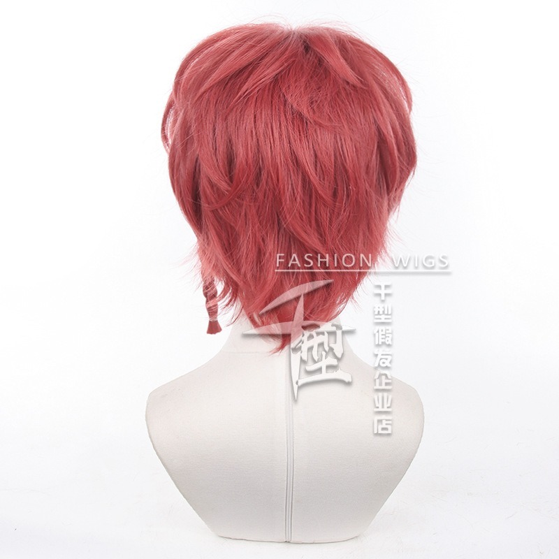 【動漫研習社】藍色監獄黑名蘭士cos假髮一體麻花辮-細節圖5