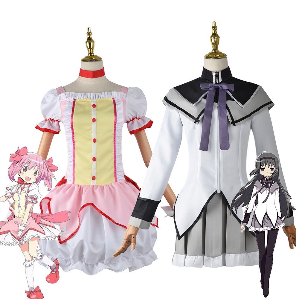 【動漫研習社】魔法少女cos小圓鹿目圓香曉美焰學院cosplay市立見瀧原中學制服-細節圖2