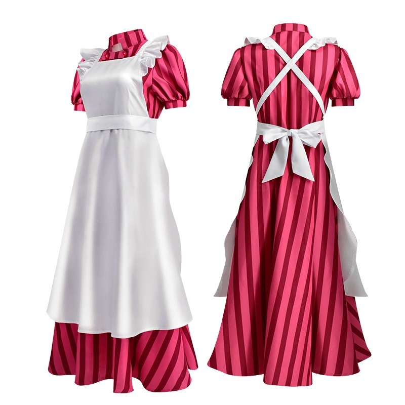 【動漫研習社】宮崎駿蒼鷺與少年表演cos服圍裙洋裝cosplay角色扮演-細節圖3