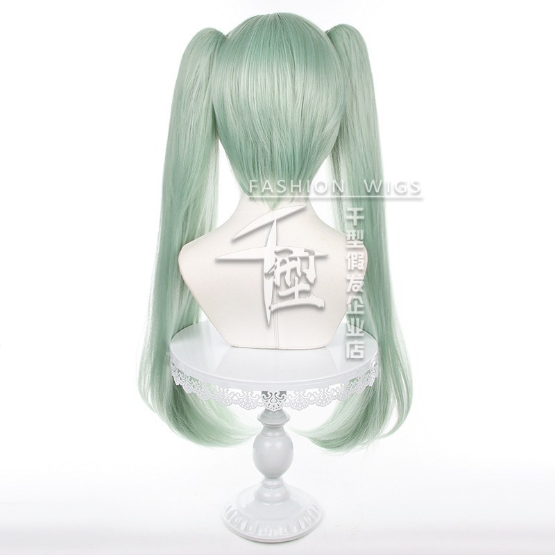 【動漫研習社】絕區零可琳cos假髮青綠色雙馬尾虎夾款-細節圖5