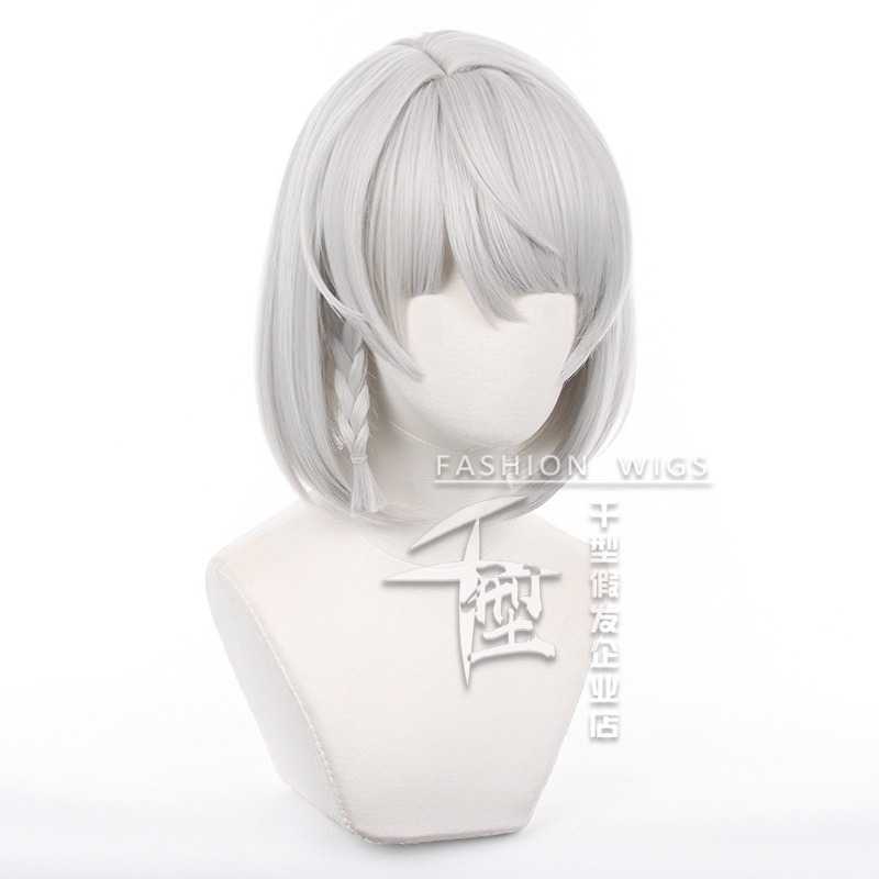 【動漫研習社】絕區零安比·德瑪拉cos假髮銀白色造型款-細節圖3