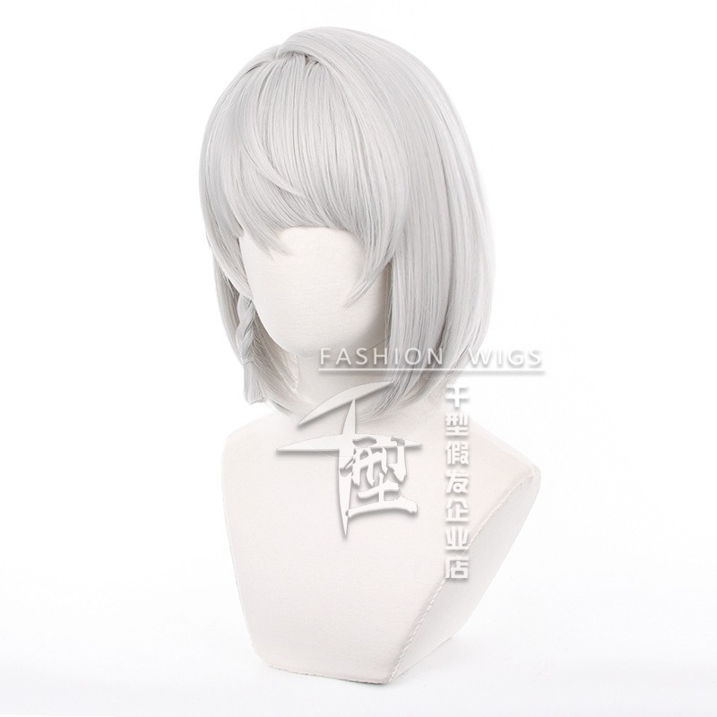 【動漫研習社】絕區零安比·德瑪拉cos假髮銀白色造型款-細節圖4