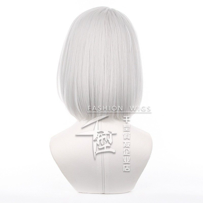 【動漫研習社】絕區零安比·德瑪拉cos假髮銀白色造型款-細節圖5