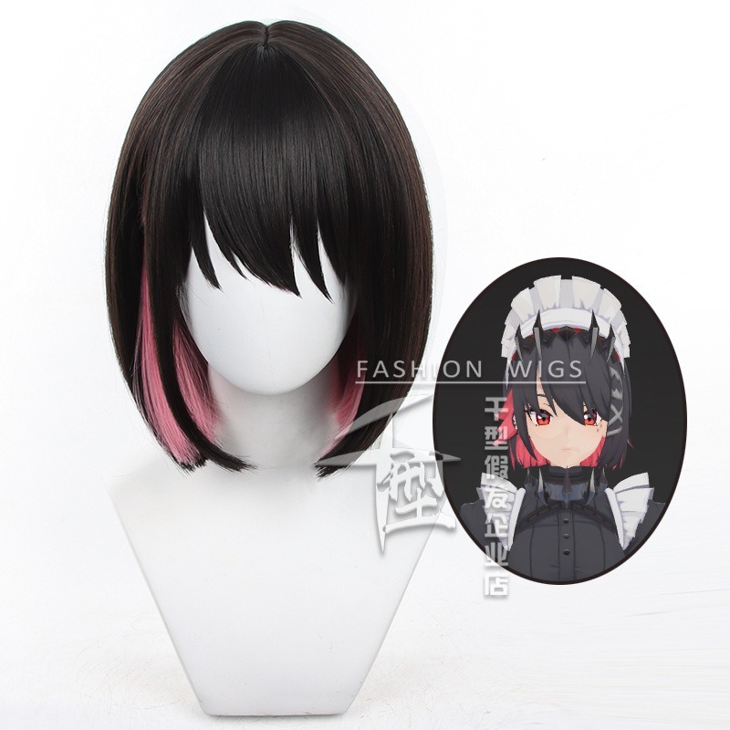 【動漫研習社】絕區零艾蓮喬cos假髮鯊魚娘內層拼色短髮-細節圖2