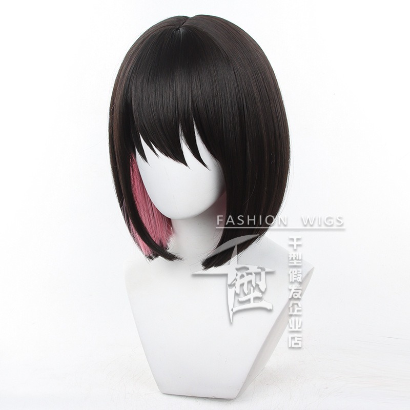 【動漫研習社】絕區零艾蓮喬cos假髮鯊魚娘內層拼色短髮-細節圖4