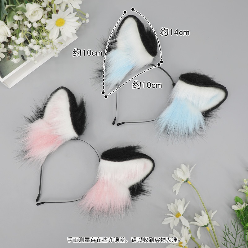 【動漫研習社】手作cosplay小貓漫展頭飾漫展仿真毛絨獸耳貓耳朵髮箍貓咪髮飾-細節圖5