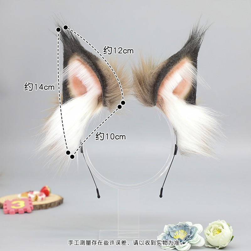 【動漫研習社】漫展貓咪髮飾頭箍道具網紅直播髮箍配件模擬布偶貓耳朵髮箍頭飾-細節圖3